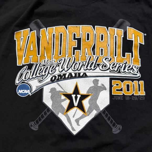 NWOT Vintage Jansport Vanderbilt Commodores 2011 CWS Baseball Men's Shirt 2XL - Picture 1 of 9